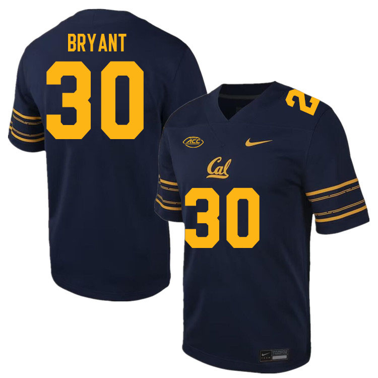 California Golden Bears #30 Mayze Bryant ACC Conference College Football Jerseys Stitched Sale-Navy